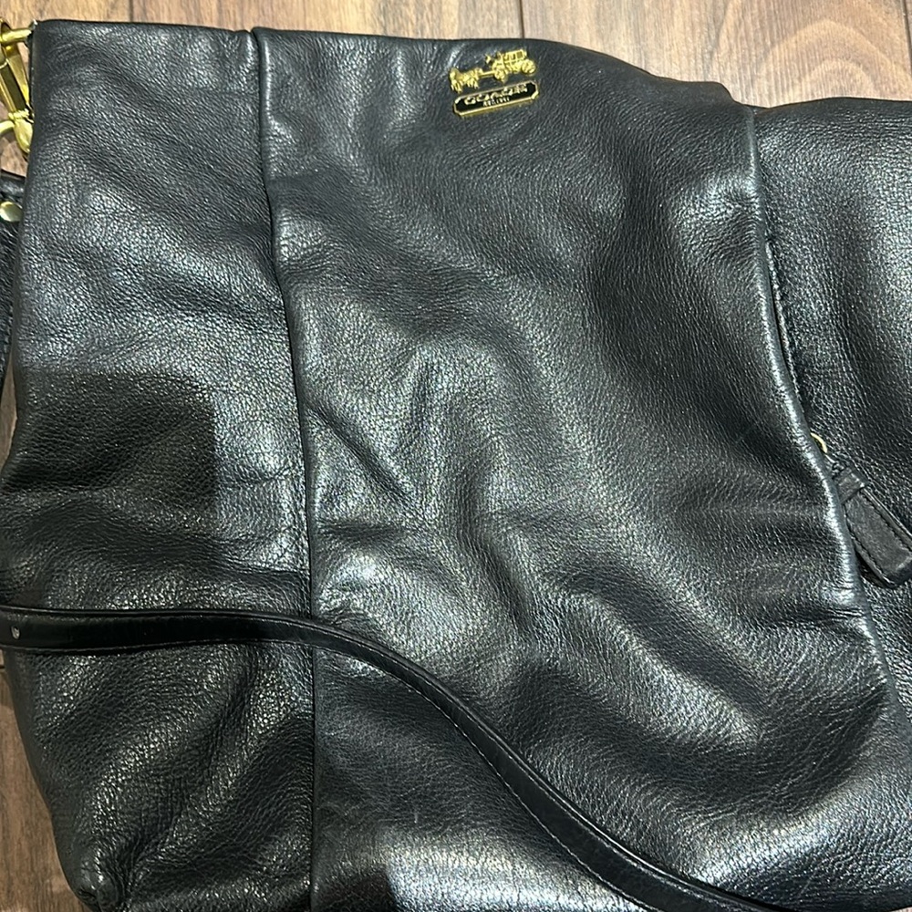 Coach purse leather black